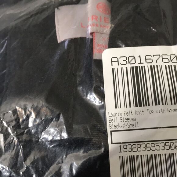 Laurie Felt Knit  Woven Bell Sleeves Top - Picture 6 of 6